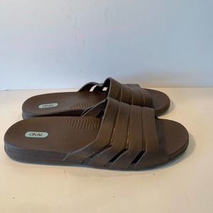 Oka-B Men's Grayson Slide Sandals Slides Flip Flops Rubber LL (9.5-10.5)